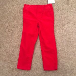 Carters Red corduroy-like pants